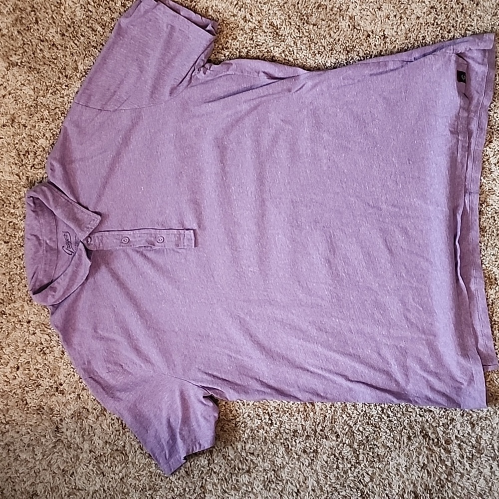Prayers short sleeve, Size XXL. Purple casual shirt